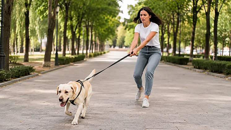 My dog pulls on the lead: why it happens and how to work on it